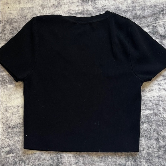 Zara Black Crop Top for Women - Picture 3 of 3